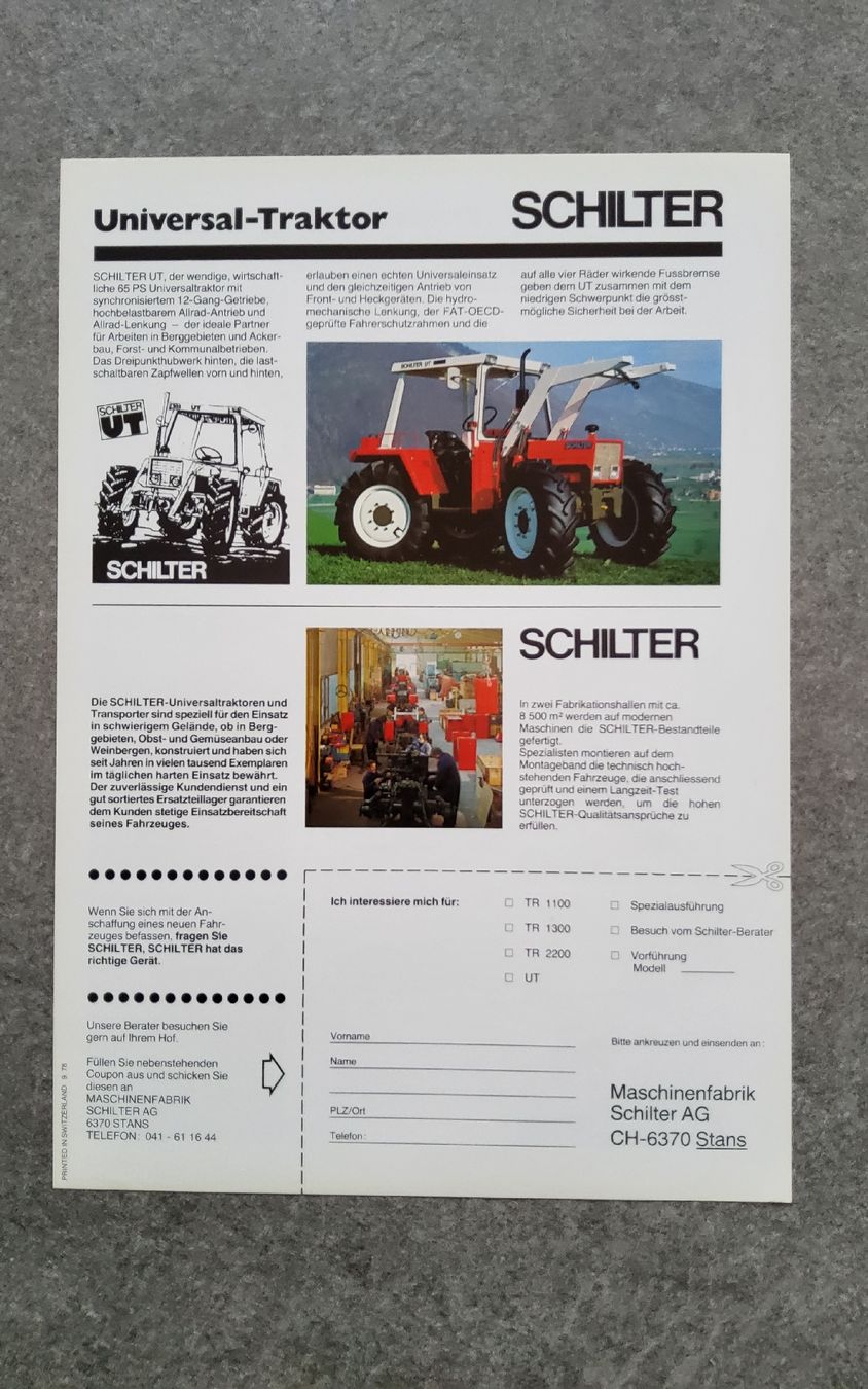 Schilter Documenti: Schilter – Usato da Holziken venduto da douglas70 1
