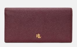 Lauren Ralph Lauren CROSSHATCH SLIM, Geldbörse, pinot noir
