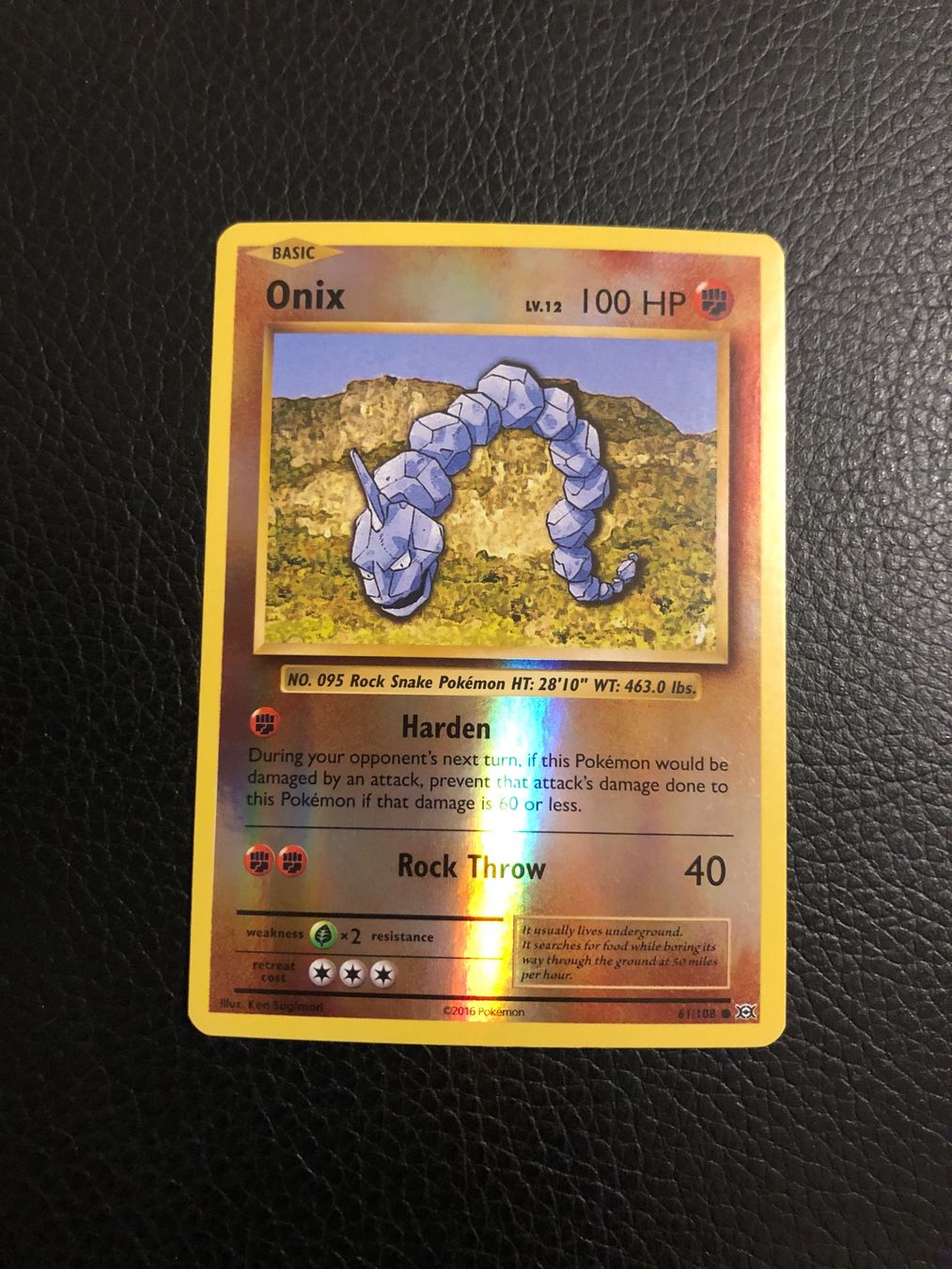 Pokémon Carte collezionabili: Evolutions Onix reverse 61/108 NM Ab 1 – Usato da Paradiso venduto da Pkmn10