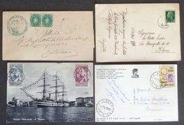 ITALIA: 4 invii postali degli anni 1890–1963