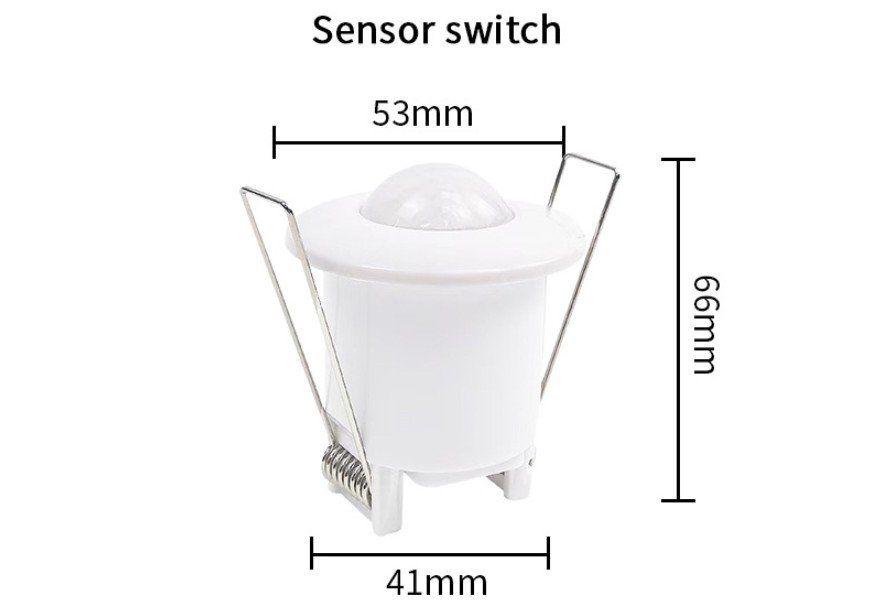 Lampade: Bewegungsmelder Decken 360° Einbau Sensor weiß unterputz – Nuovo (secondo la descrizione) da Kirchdorf AG venduto da Restposten110 3