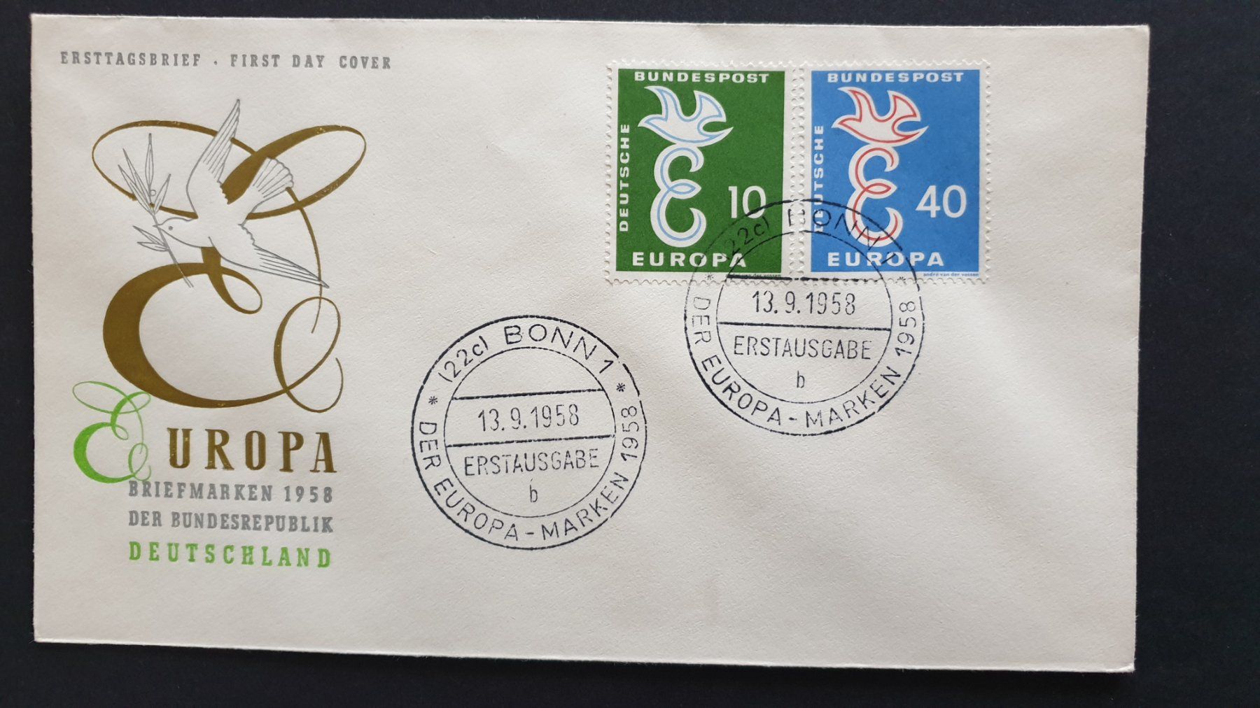 Alle Briefmarken: Deutsche Bundespost. Europa. – Gebraucht aus Goldach von armando_r 5