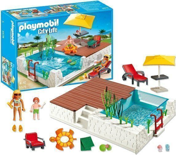 PLAYMOBIL 5575 City Life - Piscine avec Terrasse 