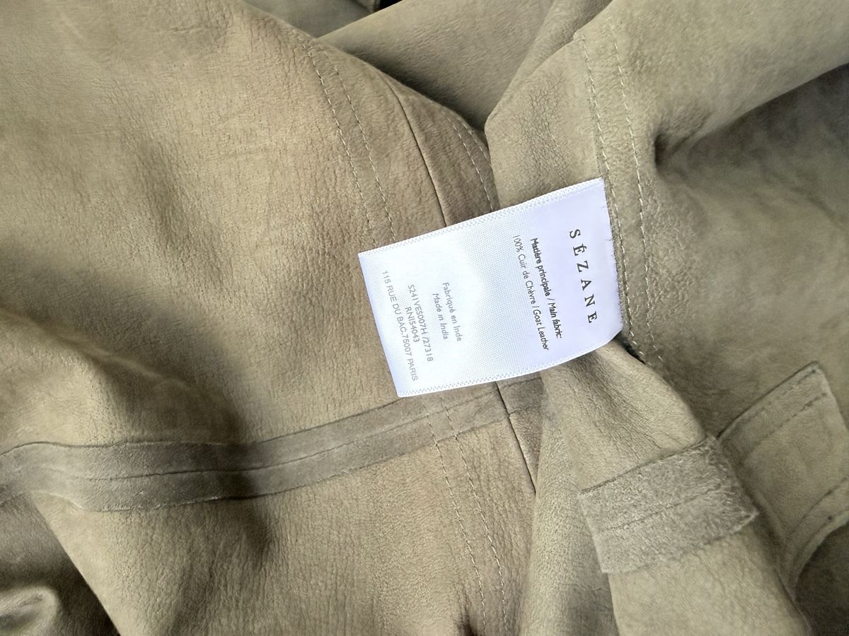 Sezane Giacche: Sézane Lederjacke in khaki - Gr.M – Nuovo (secondo la descrizione) da Basel venduto da A-Z-B 5