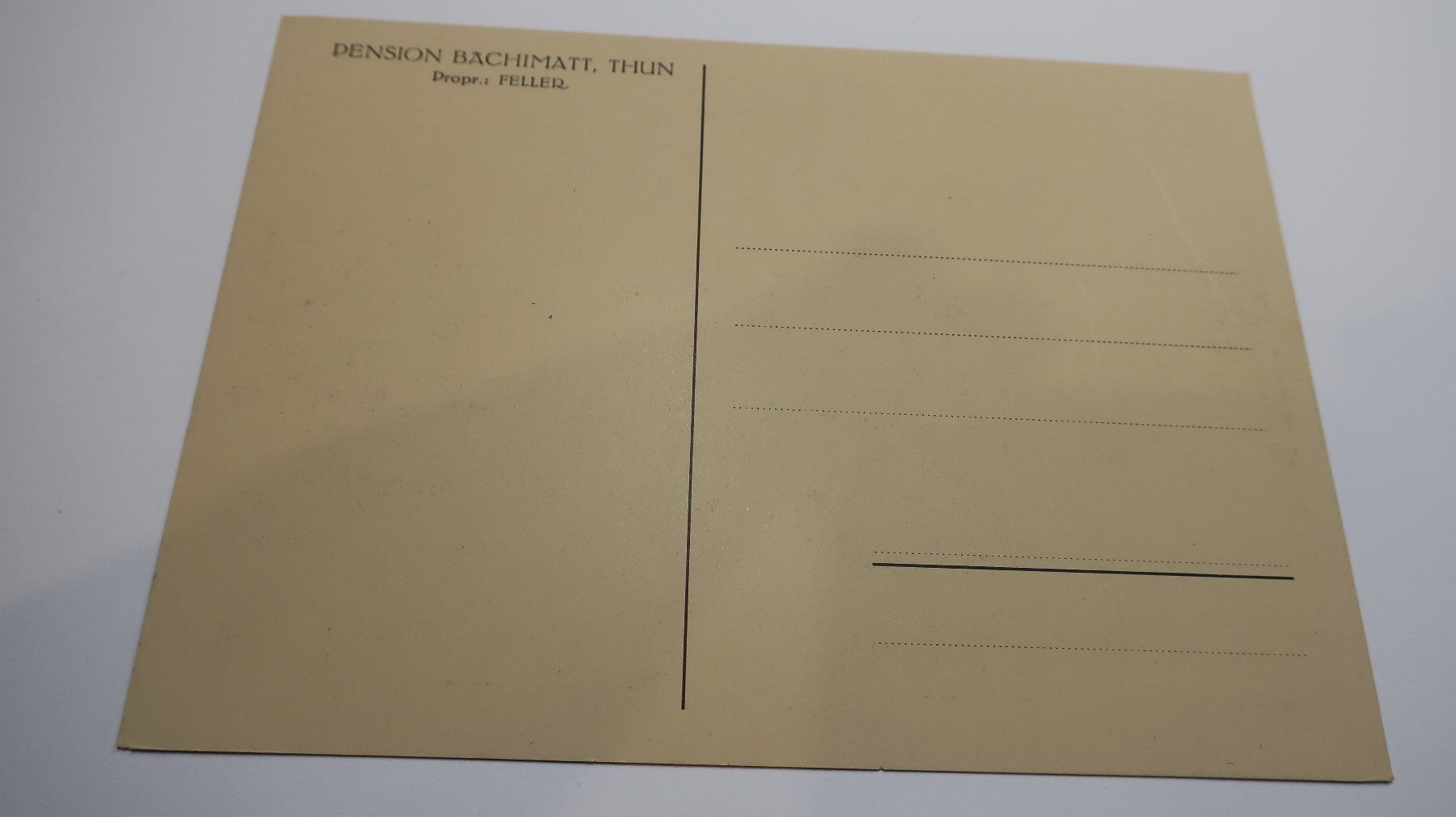 Cartes postales: Pension Bächimatt Thun – D'occasion à Cormoret par Pascalll2001 2