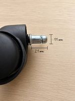 Bürostuhlrollen Neu & unbenutzt (11 mm x 21 mm)