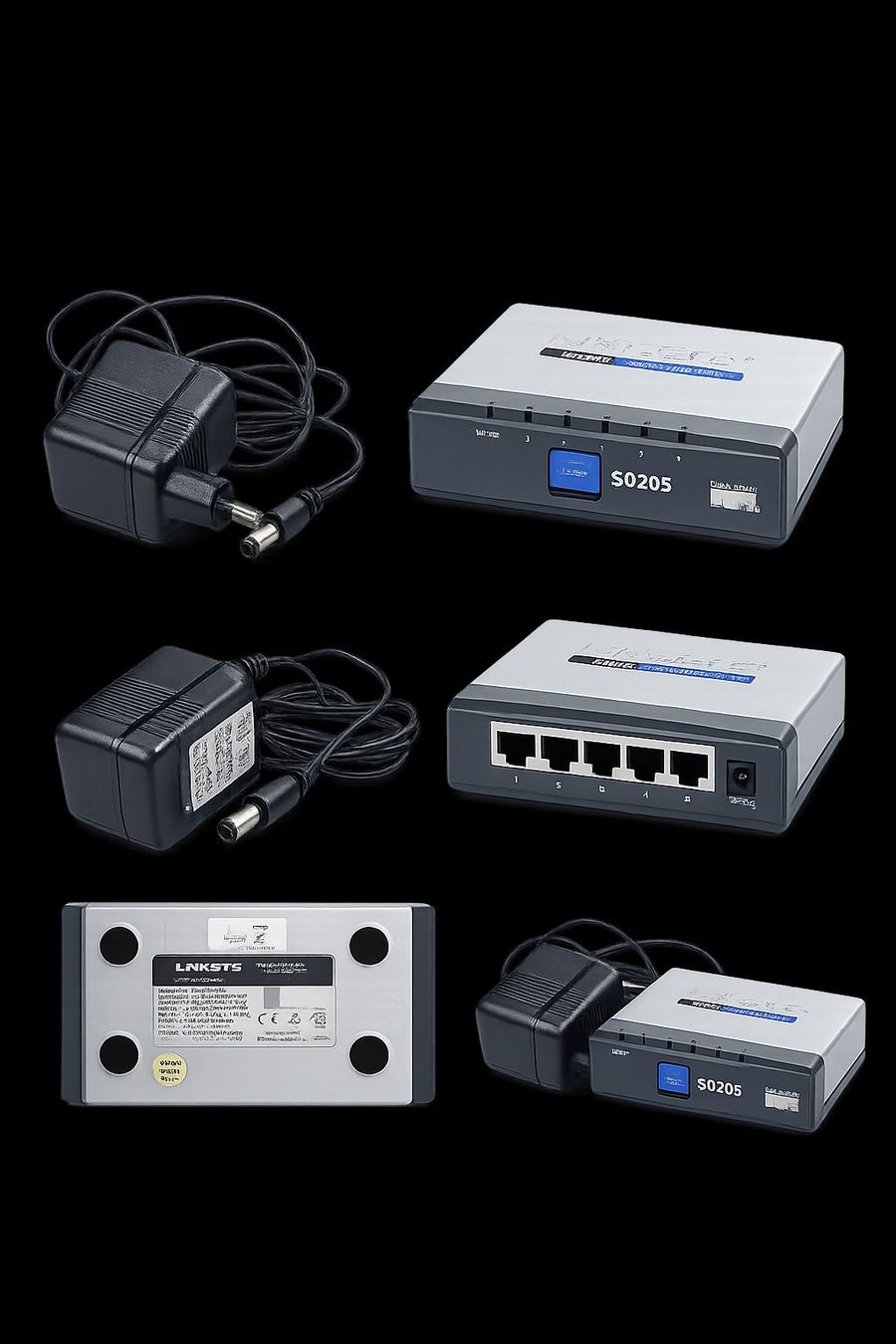 Linksys Hub & Switch: CISCO Linksys 5-Port 10/100 Ethernet Switch SD205 ver.1.1 – Usato da Uetikon am See venduto da mjm_7qks 1