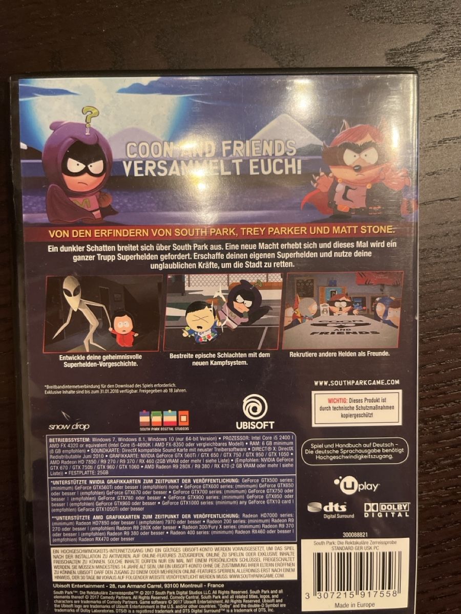 Spiele: South Park PC Game – Neu (gemäss Beschreibung) aus Einsiedeln von sandramon 1
