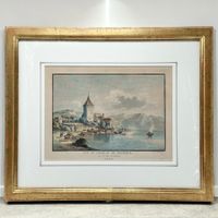 PERIGNON (Alexis Nicolas 1726-1782) "Chateau de Glérolles"