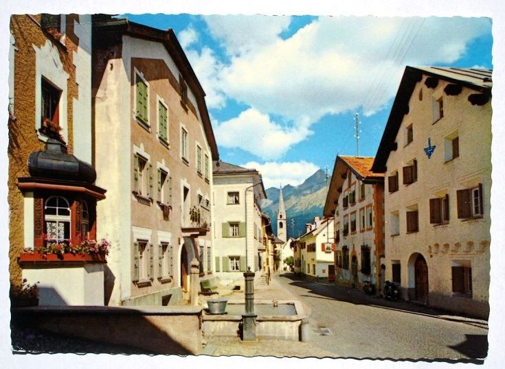 Cartoline postali: S-CHANF Dorfpartie – Usato da Jona venduto da philajona