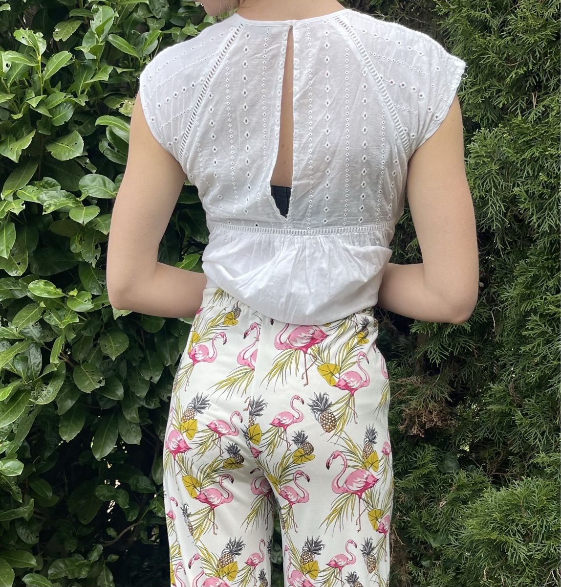 Blusen: Blusa di cotone con pizzo-M/L – Gebraucht aus Gordevio von LanaZimm 1