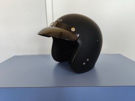 NEXO Motorradhelm Jethelm XL - Matt Schwarz - Guter Zustand