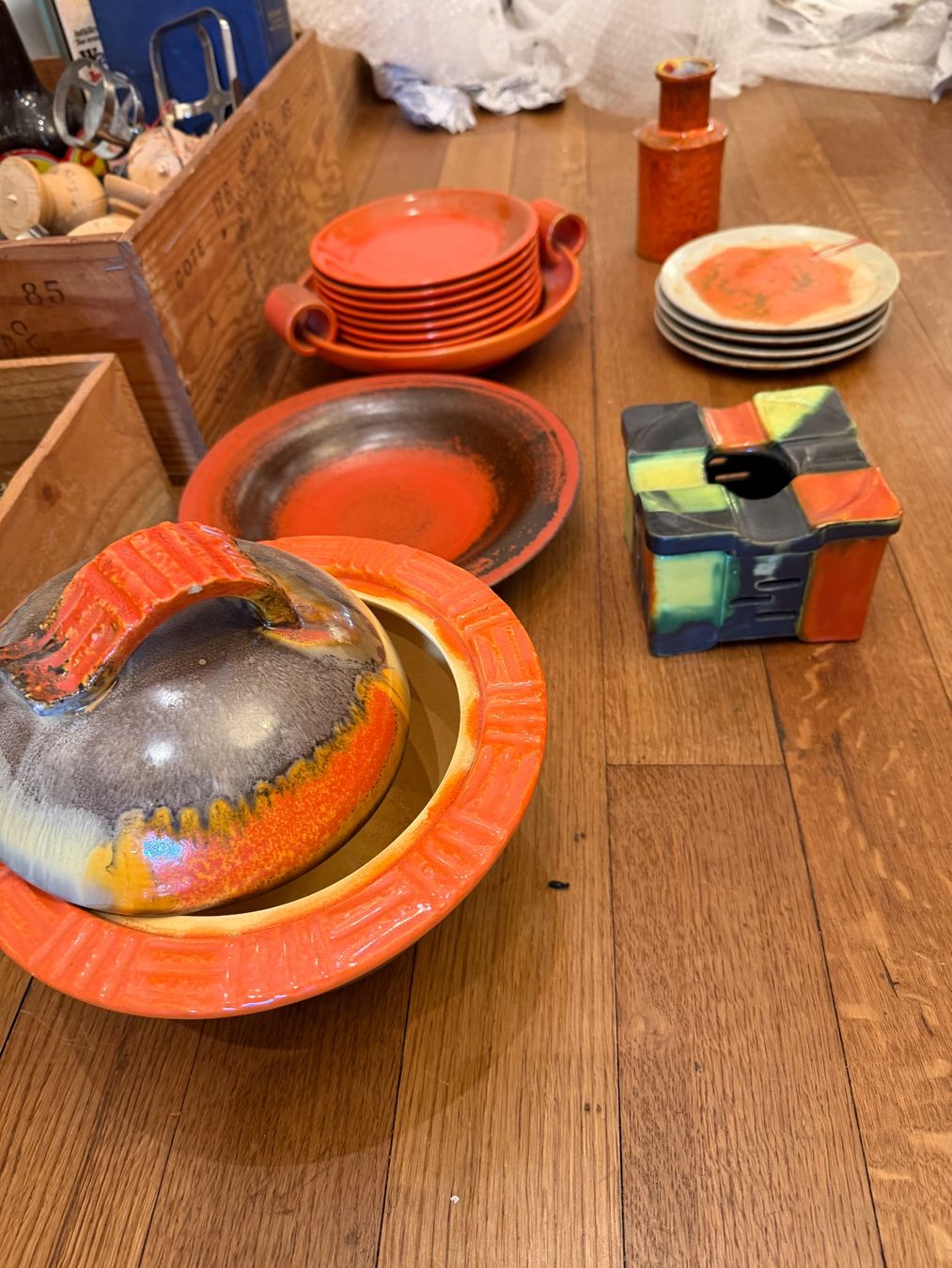 Geschirrsets: Keramik Orange - ev. Set Ziegler – Gebraucht aus Wangen an der Aare von Petart 2