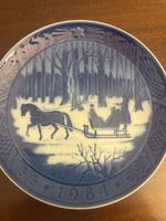 Royal Copenhagen Weihnachtsteller 1984, Wandteller, Top!