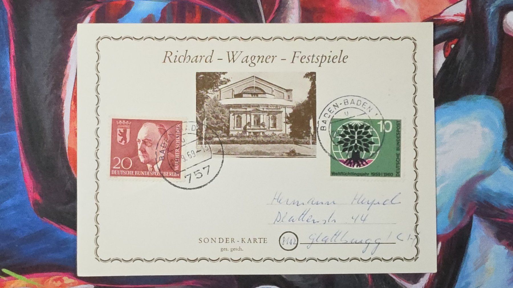Alle Briefmarken: CL35 Document + Timbre Allemagne 1969 – Gebraucht aus Cousset von Patrick_Collections
