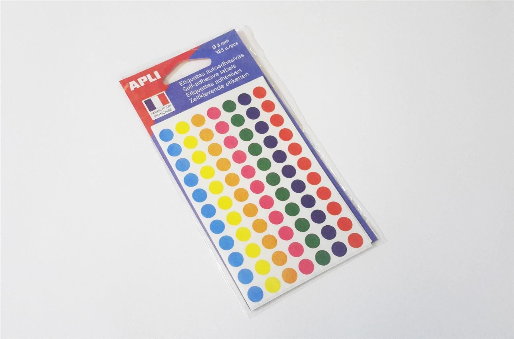 Sticker: Markierungspunkte, bunt, 8mm, 385 Stück – Nuovo e nell'imballaggio originale da St. Gallen venduto da cointec 2