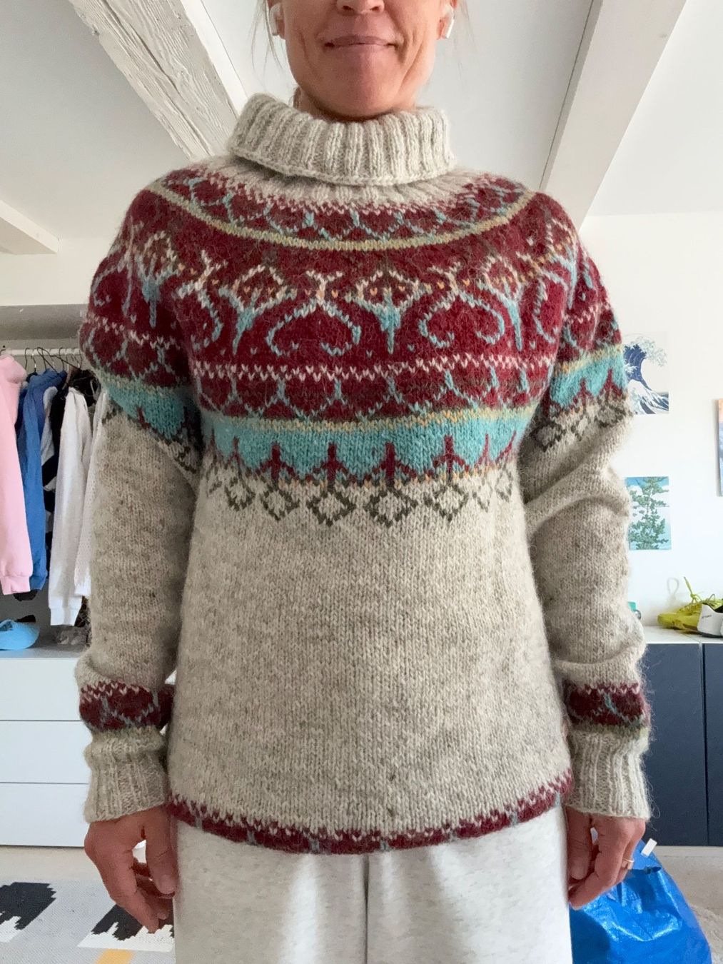 Maglioni & Felpe: Warmer Wollpullover mit Muster, isländische Wolle – Nuovo (secondo la descrizione) da Unterägeri venduto da Lerchemeerenge 2