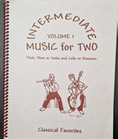 Notenbuch: Musik f. 2 Celli/K-Bass klassisch einfach Band 1