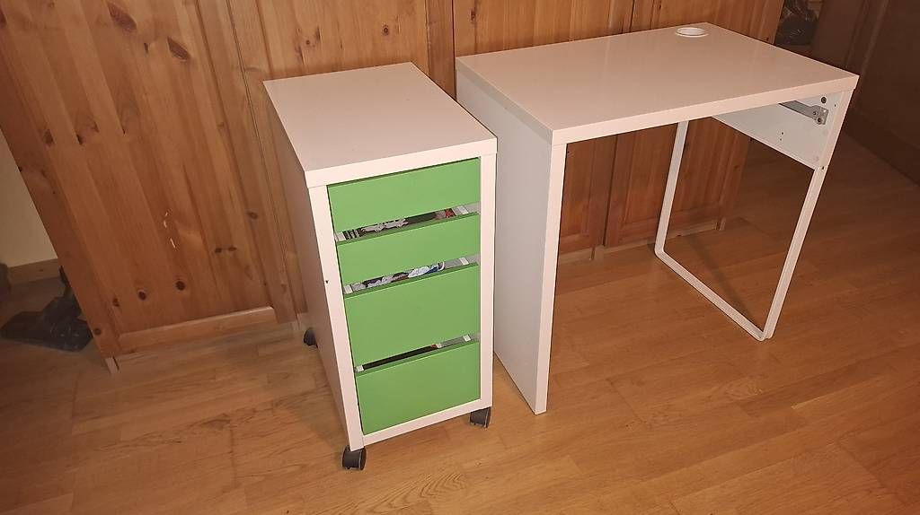 Scrivanie: Ensemble bureau et meuble tiroir IKEA – Usato da Essertes venduto da ast_mk5t 2