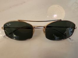 Ray-Ban Sonnenbrille Gold RB3719 ungetragen mit Garantie