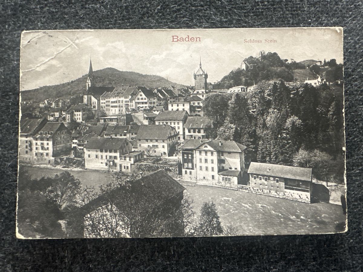 Cartes postales: Baden Unterstadt 1909 – D'occasion à Wettingen par Phibras