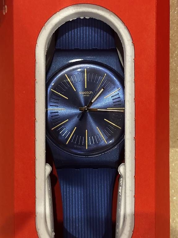 Orologi: OROLOGIO SWATCH SIR BLUE – Nuovo e nell'imballaggio originale da S. Antonino venduto da uss_ksk