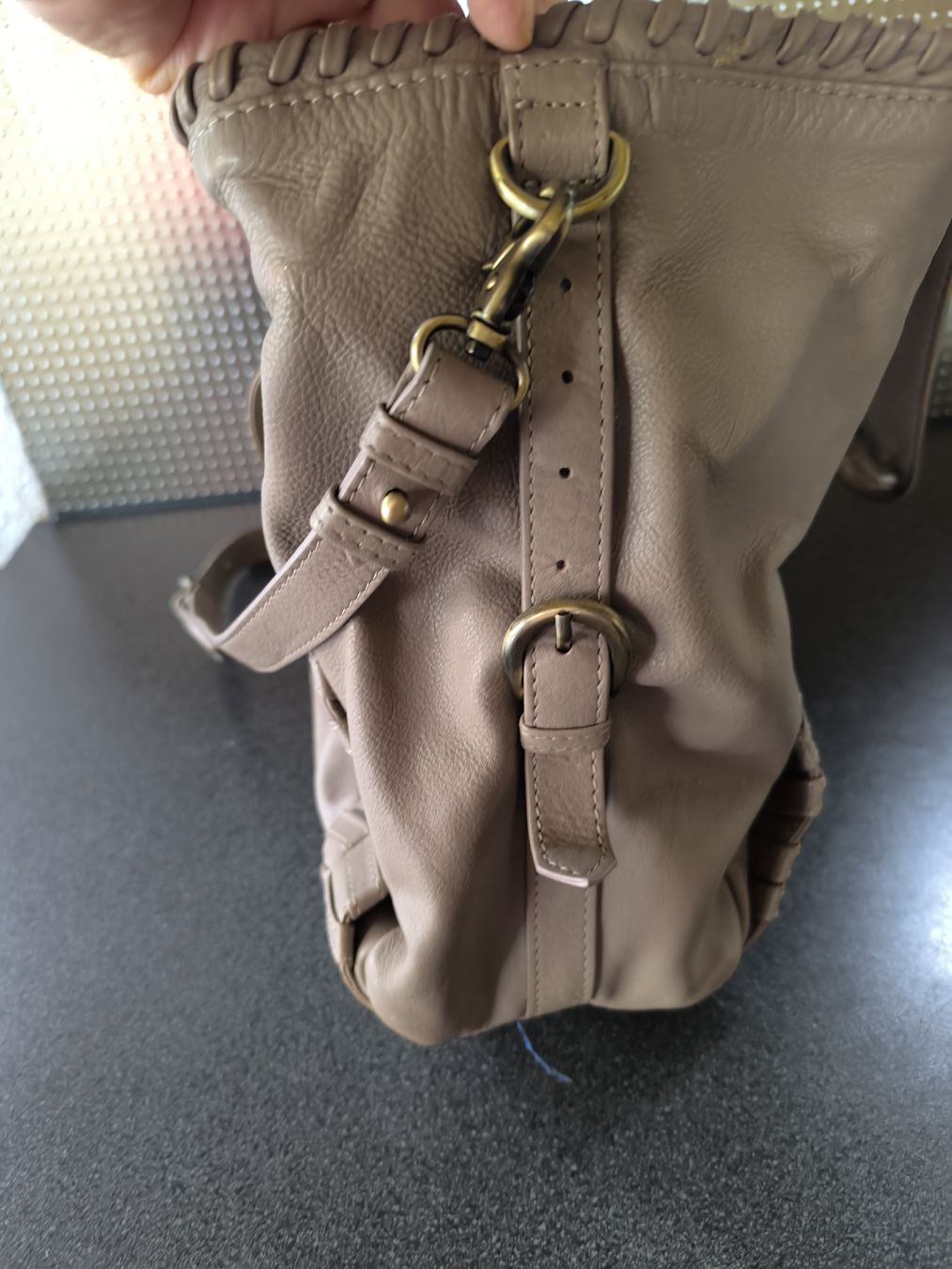 Borse da donna: Leder Shopper/Tasche taupe – Usato da Schaffhausen venduto da gab_v5qf 3