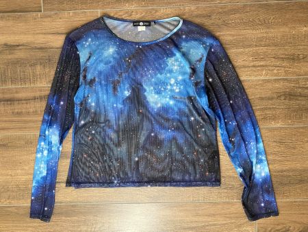 Daisy Street Oberteil langarm Galaxy blau Gr. 50