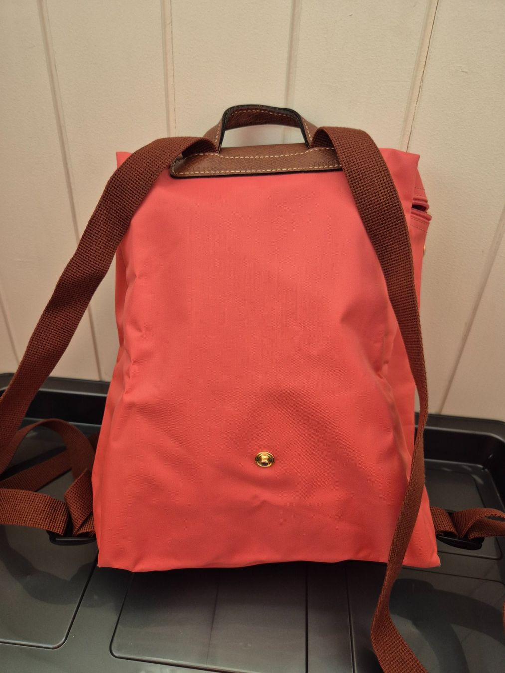Longchamp Zaini: NEUER Longchamp Le Pliage Rucksack pink/grapefruit – Nuovo (secondo la descrizione) da Unteriberg venduto da VOI_69 2