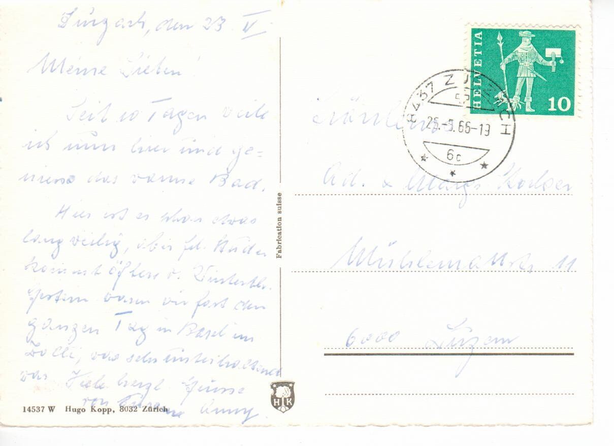Ansichtskarten: Zurzach – Gebraucht aus Wolhusen von Curver9 1
