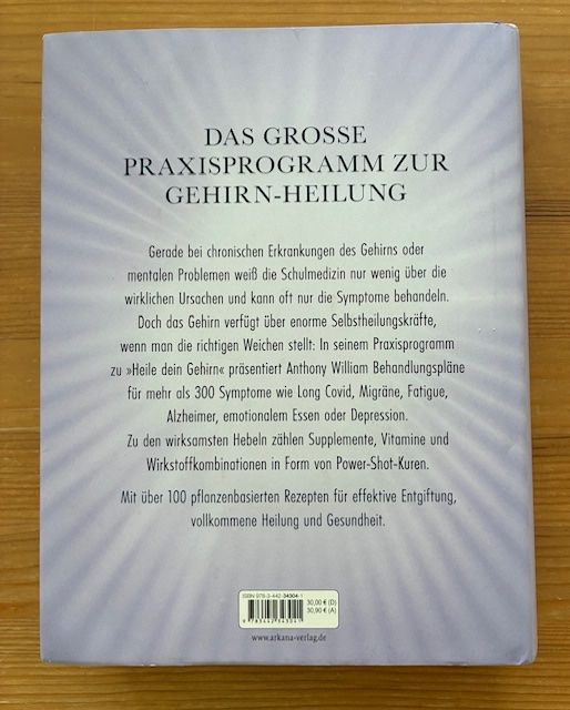 Libri: Heile dein Gehirn das Praxisprogram von Anthony William – Nuovo (secondo la descrizione) da Bern venduto da smile46 1
