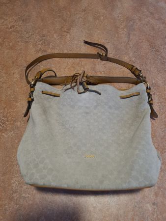 Joop! Handtasche, hellgraues Wildleder, Top Zustand!