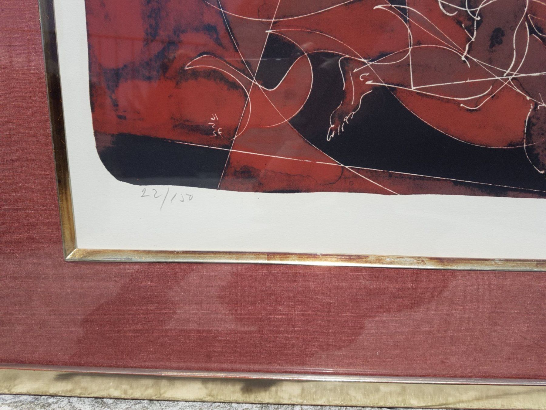 Grafiken & Lithographien: Originallithografie von Hans Erni – Gebraucht aus Schmerikon von Oxbow 2