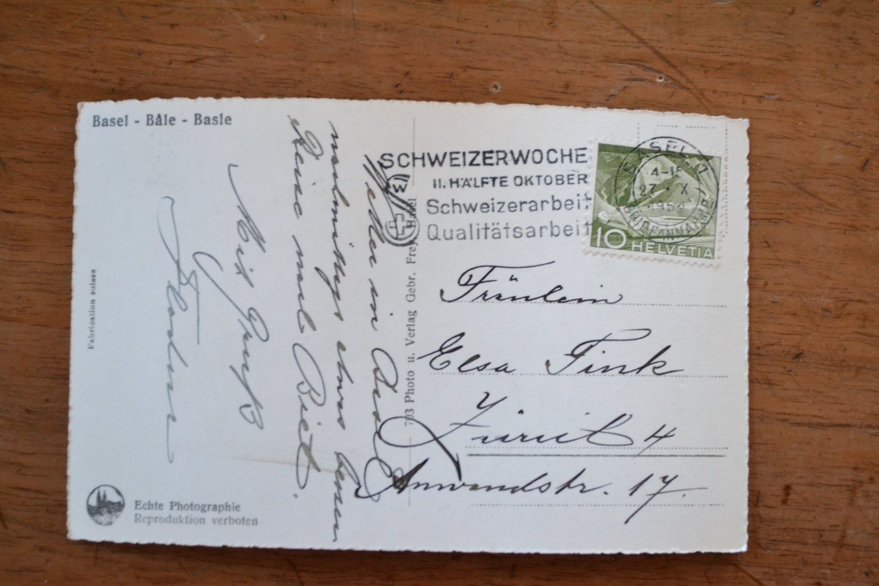 Cartoline postali: AK Basel BS – Usato da Beinwil am See venduto da kajak55 1