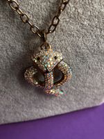 Schlangen-Kette KOBRA WEISS Strass