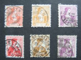 1907 / 1909 Helvetia Brustbild gestempelt, Lot 2