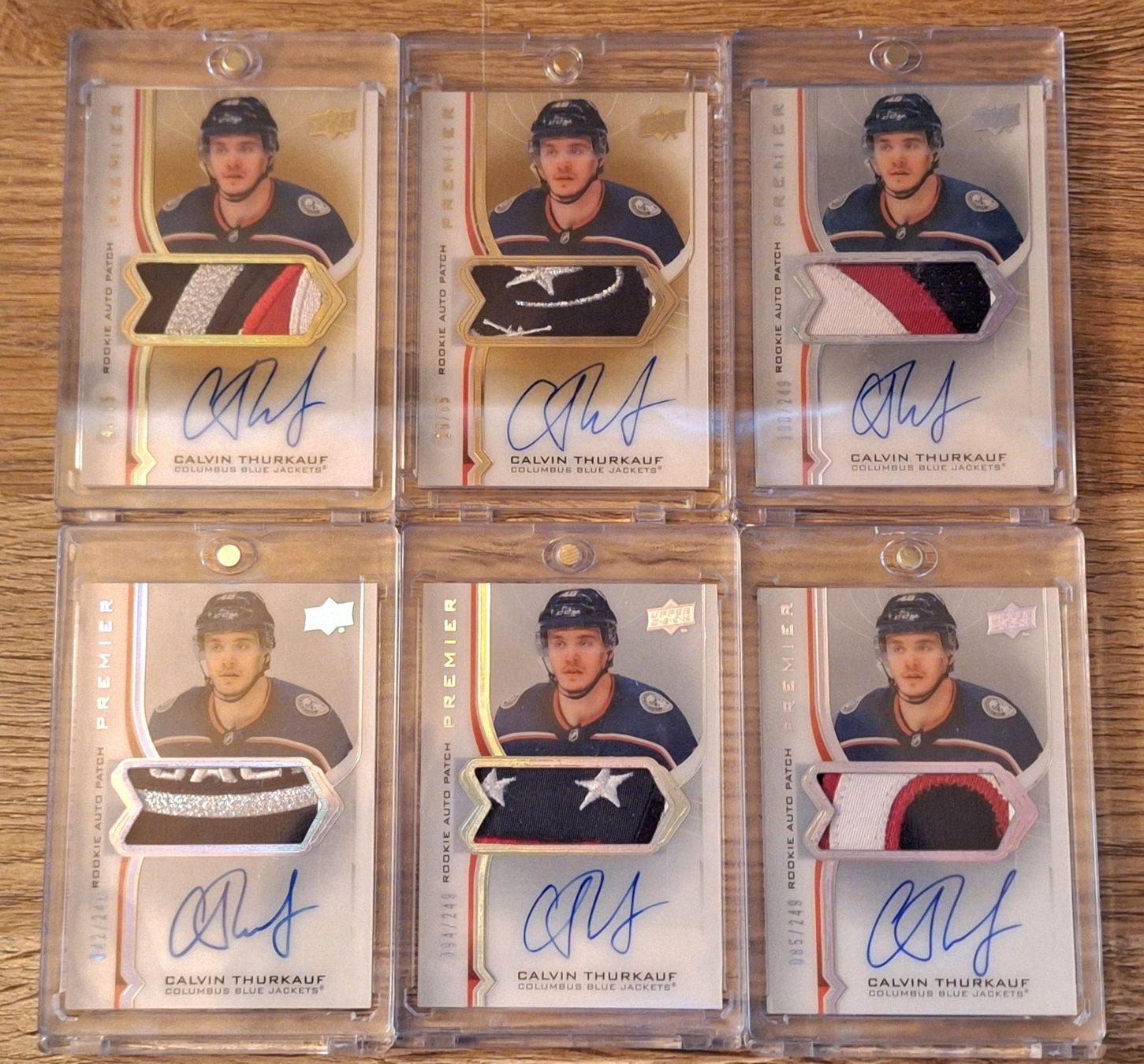 NHL Carte collezionabili: 6x Calvin Thurkauf HC Lugano Blue Jackets Auto Patch Limited – Nuovo (secondo la descrizione) da Lostallo venduto da Caps14