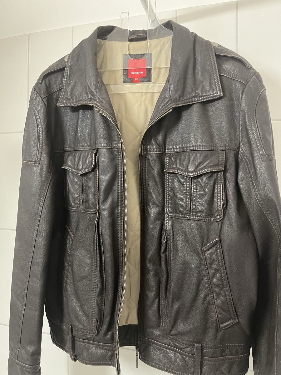 Jacken: Manguun Herren Lederjacke braun Gr. 50 – Neu (gemäss Beschreibung) aus Horgen von Saenker 7