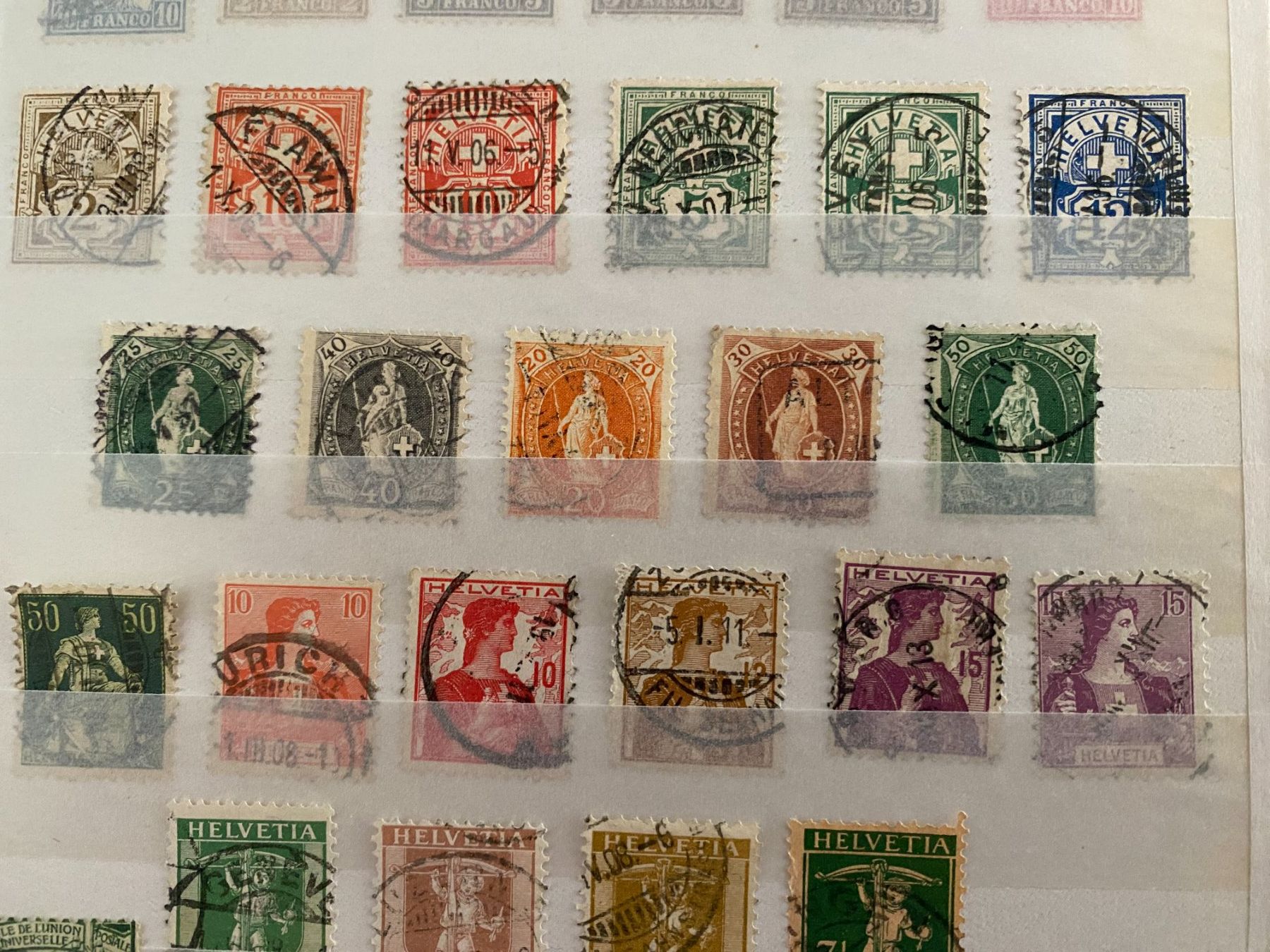 Tutti i francobolli: Sammelmarken Schweiz, diverse, – Usato da matten b. interlaken venduto da jfran17 2
