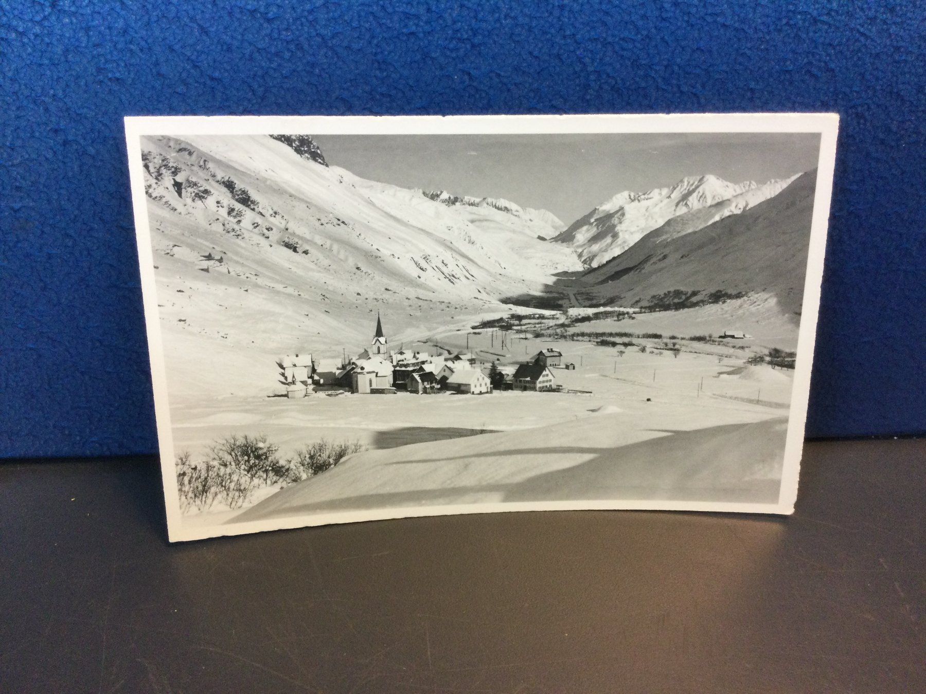 Cartoline postali: Ansitchtskarte Winterlandschaft Realp im Urserntal – Usato da Wangen SZ venduto da kuriosum12