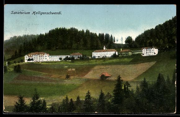 Cartoline postali: AK Heiligenschwendi, Sanatorium – Usato da Berlin venduto da bartko-reher