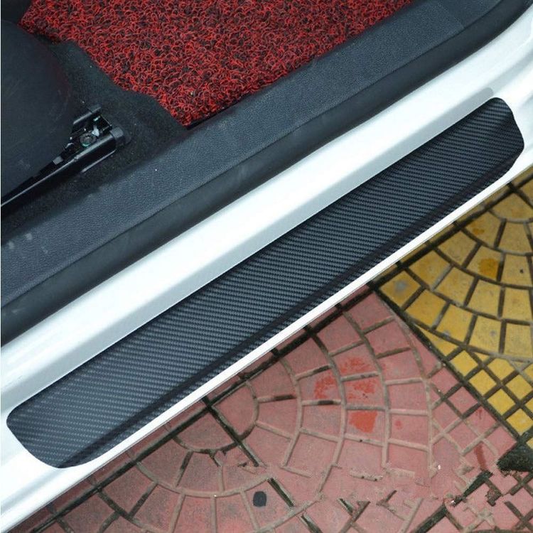 Auto Türschwelle Einstiegsleisten Schutzleisten Kohlefaser Aufkleber  Sticker 4 X