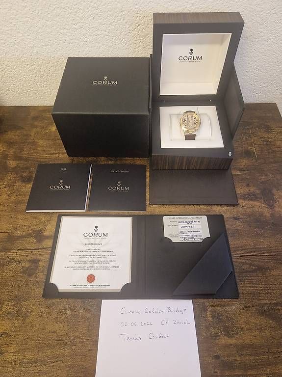Corum Orologi: Corum Golden Bridge Round Full Set – Usato da Zürich venduto da Tamas_CZ2026.