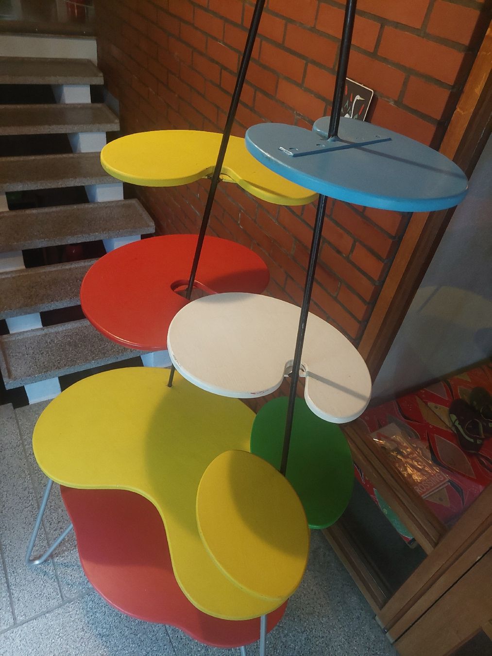 Scaffali: Etagère vintage modulable 60s atomic amoeba kidney – Usato da Lengnau BE venduto da Madame-Minouche 2