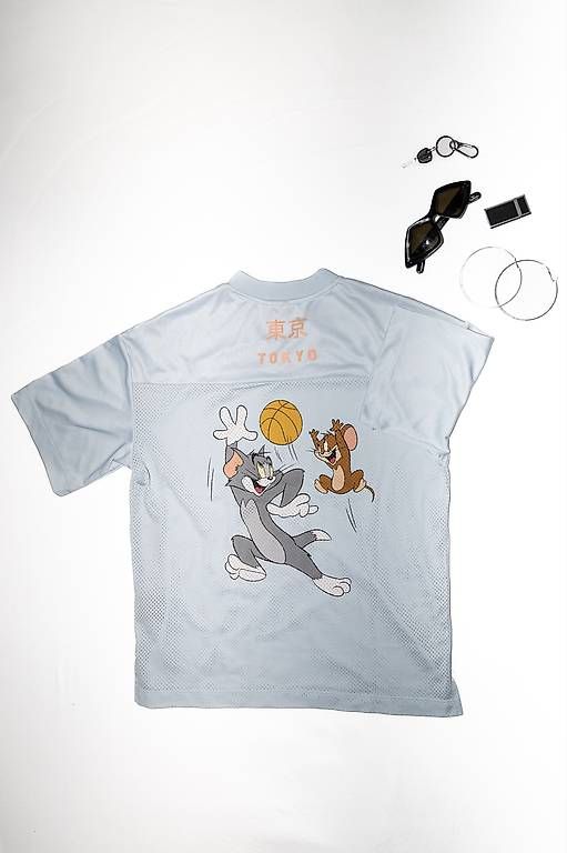 Tessuti: Babyblaues Jersey Tom & Jerry H&M – Usato da Dübendorf venduto da Leona.R