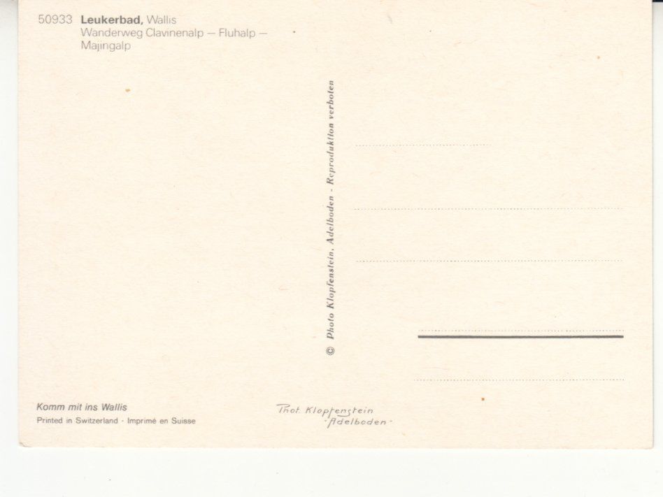 Cartoline postali: Leukerbad ca. 1970 – Usato da Bürglen TG venduto da StampGraf 1