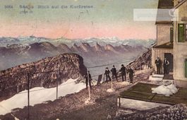AK 1908 Säntis, Blick auf die Kurfirsten