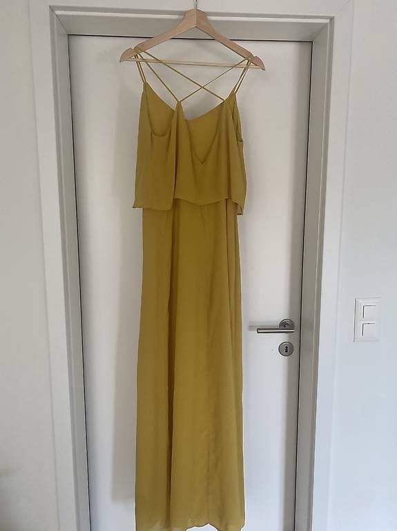 Vestiti: Mango Chiffon Kleid Gelb M – Usato da Sempach venduto da ak.kleinthomae