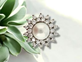 BUCHERER, Perlen - Diamant - Cocktailring