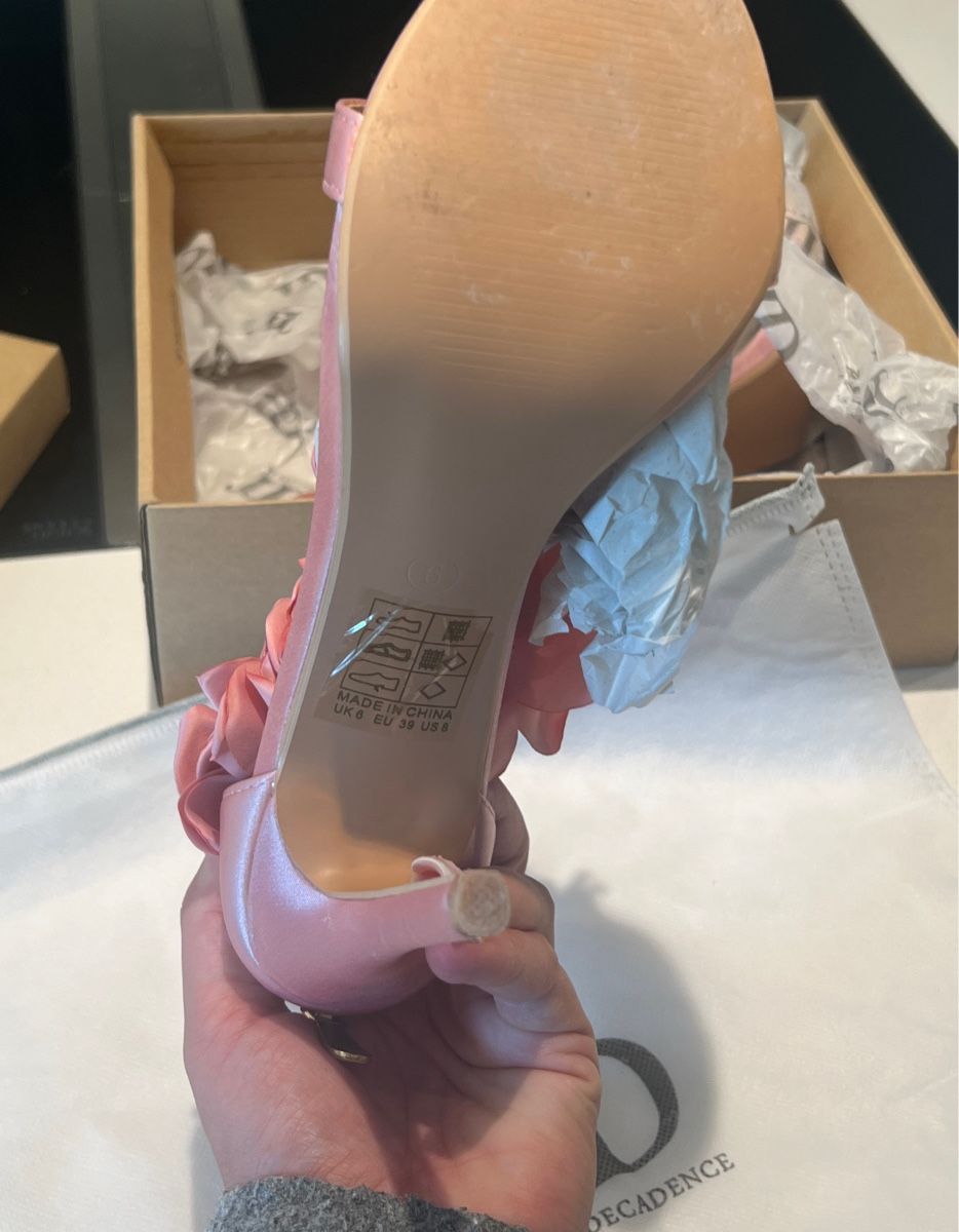 Scarpe da donna: Rosa True Decadence High Heels mit Blumen, Grösse 38 – Nuovo (secondo la descrizione) da jona venduto da paulan94 1